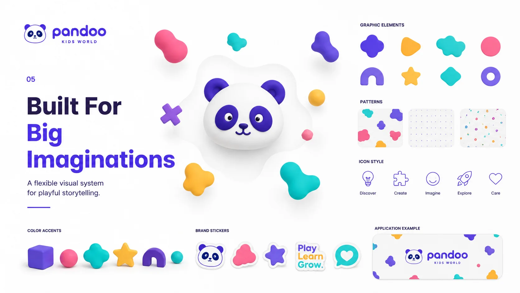 Pandoo Kids World — Logo and Branding packaging & visual design mockup 5 by Raghav Chopra